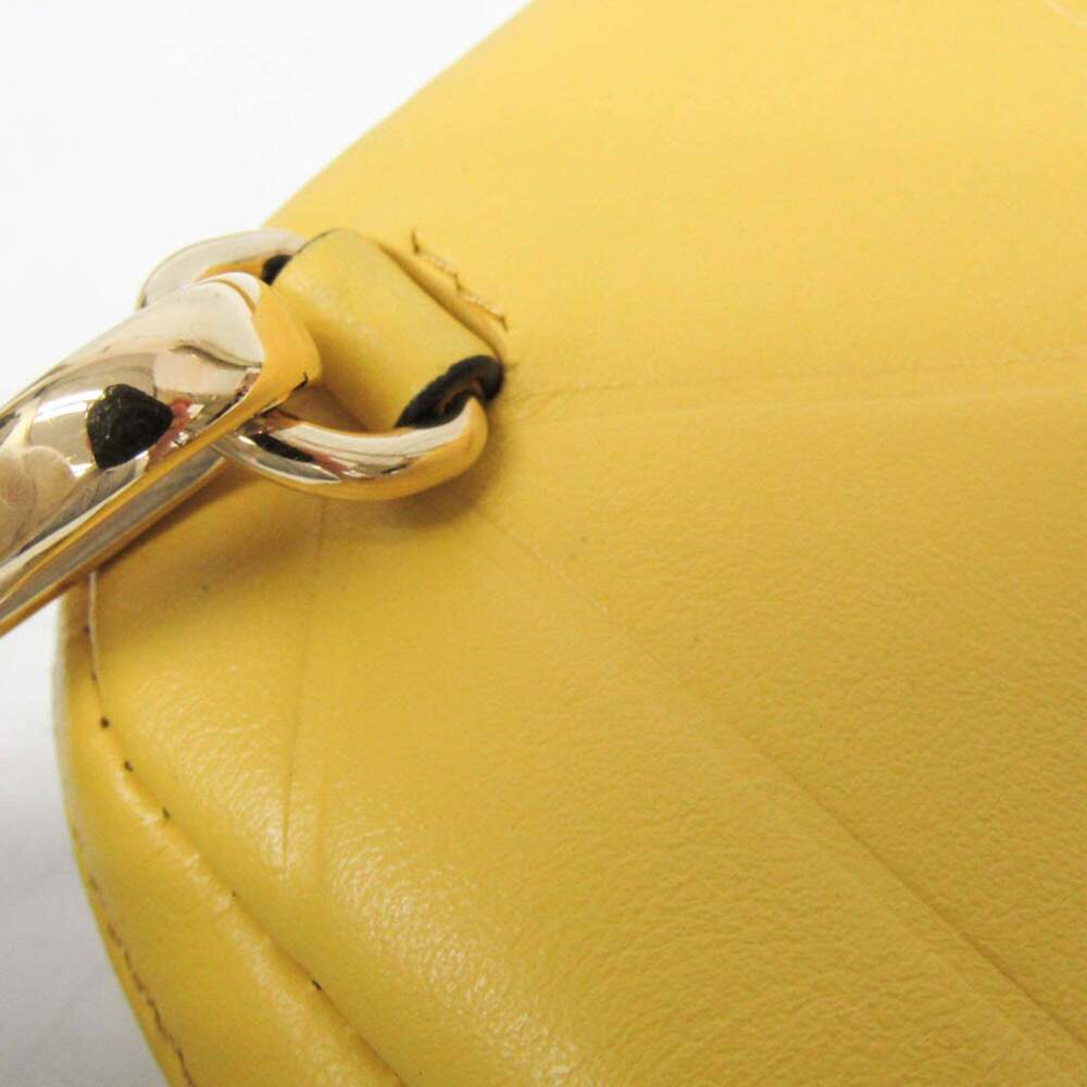 PRADA Yellow Leather Shoulder Bag - Picture 8 of 10